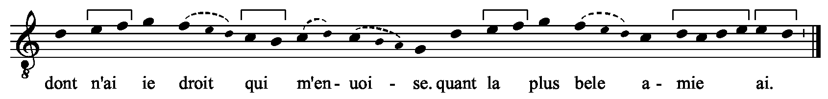 Refrain musical notation